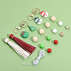 CHGCRAFT DIY Christmas Keychain Wristlet Making Kit DIY-CA0005-77-4