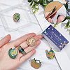 SUNNYCLUE 5Pcs 5 Styles Knitting Theme Enamel Pins JEWB-SC0001-41-3