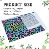 Leopard Print Rainbow Pattern Polycotton Fabric DIY-WH0028-18C-2