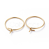 316 Surgical Stainless Steel Hoop Earring Findings X-STAS-J025-01A-G-2