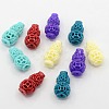 Synthetic Coral Carved Gourd Buddhist Beads CORA-A009-B-1