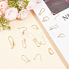 GOMAKERER 40Pcs 10 Styles Brass Earring Hooks DIY-GO0001-18-3