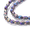 Electroplate Glass Beads Strands X-EGLA-T020-11-4
