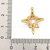 Rack Plating Brass Micro Pave Cubic Zirconia Pendants KK-U035-07G-02-3