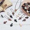 Nbeads 80Pcs 4 Colors Cross Wooden Pendants DIY-NB0007-52-2