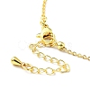 Synthetic Crystal Teardrop Pendant Necklace NJEW-G016-03A-4