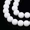 Opaque Solid Color Glass Beads Strands GLAA-T032-P6mm-02-4