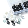 375Pcs 15 Style Imitation Jade & Pearl & Baking Painted Glass Beads GLAA-FS0001-34-3