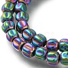 Electroplated Synthetic Non-magnetic Hematite Beads Strands G-C154-A01-01J-3