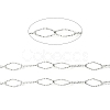 304 Stainless Steel Textured Horse Eye Link Chains CHS-I020-01B-P-2