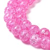 Synthetic Crackle Quartz Beads Strands GLAA-S134-8mm-03-3