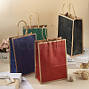 Biyun 16Pcs 4 Colors Rectangle Kraft Paper Carrier Bags CARB-BY0001-02-5