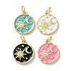 Rack Plated Brass Enamel Pendants KK-Z039-02-1