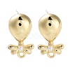 Alloy Pearl Stud Earring Findings FIND-U006-06G-1