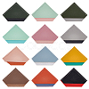 Olycraft 12Pcs 12 Colors Imitation Leather Page Corners AJEW-OC0004-42-1