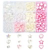 420Pcs 12 Styles Spray Paint ABS Plastic Imitation Pearl Beads MACR-CJ0001-63-1