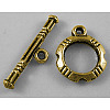 Tibetan Style Alloy Toggle Clasps X-GLF0322Y-NF-1
