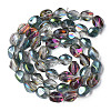 Electroplate Glass Beads Strands EGLA-N008-016-A04-2