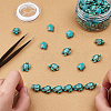 SUNNYCLUE 100Pcs 2 Sizes Dyed Synthetic Turquoise Beads Strands G-SC0001-59-5