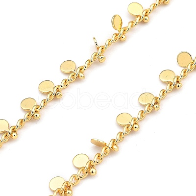 Brass Curb Chain Necklaces NJEW-JN03032-01-1