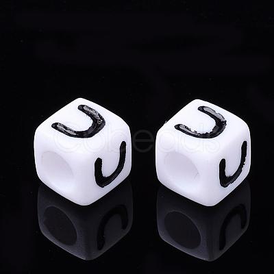 Letter Acrylic Beads PL37C9129-U-1