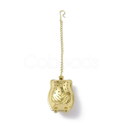 Owl Loose Tea Infuser AJEW-G045-02G-1