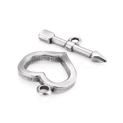 Non-Tarnish 304 Stainless Steel Toggle Clasps X-STAS-D142-02A-P-1