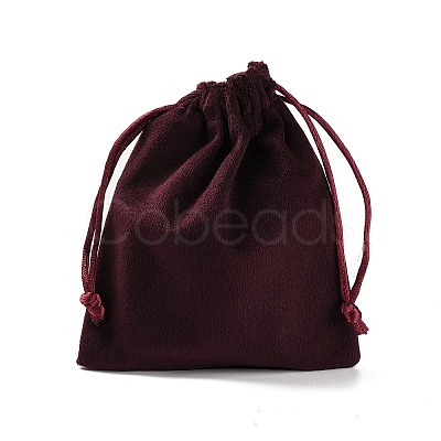 Velvet Jewelry Drawstring Storage Pouches ABAG-P013-02B-04-1