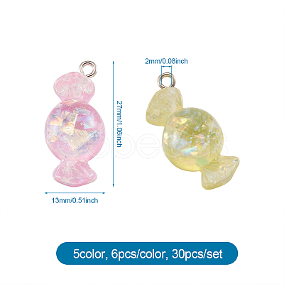 Resin Pendants RESI-TA0001-06-1