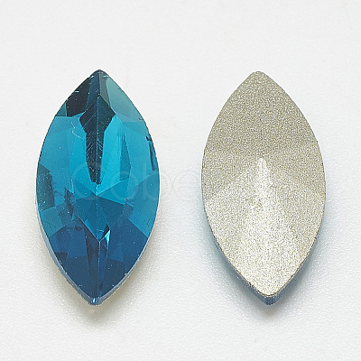 Pointed Back Glass Rhinestone Cabochons RGLA-T083-4x8mm-14-1