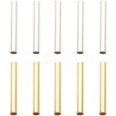 Brass Tube Beads KK-PH0036-01-1