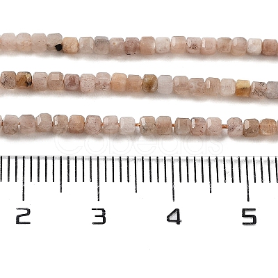 Natural Peach Moonstone Beads Strands G-B093-C01-01-1