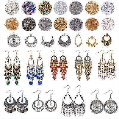 DIY Chandelier Earring Making Kits DIY-SZ0007-78-1