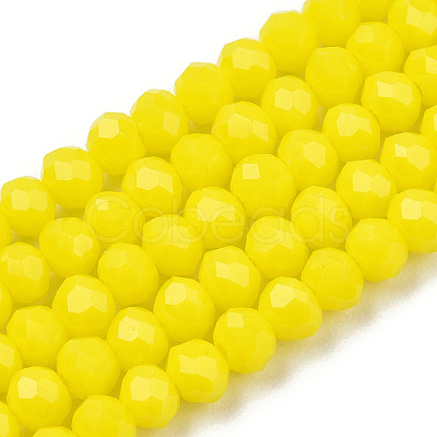 Opaque Solid Color Glass Beads Strands EGLA-A034-P2mm-D04-1