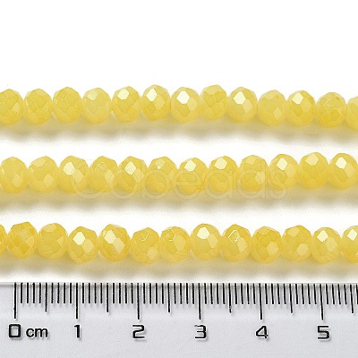 Baking Painted Imitation Jade Glass Bead Strands DGLA-A034-J6MM-A24-1