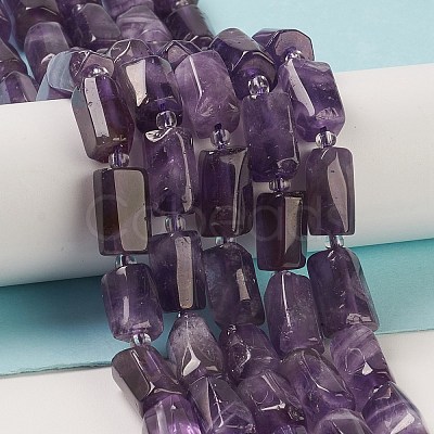 Natural Amethyst Beads Strands G-M403-B23-1