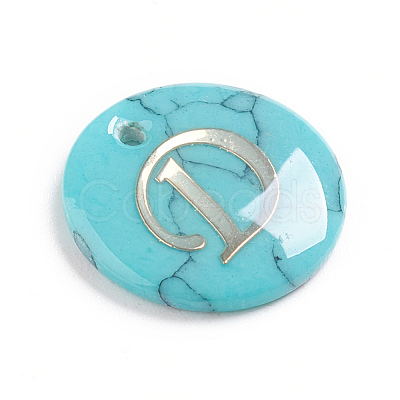 Synthetic Turquoise Charms G-L561-001D-1