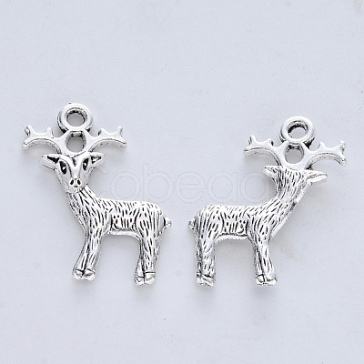 Tibetan Style Alloy Pendants TIBE-R316-054AS-RS-1