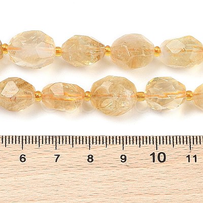 Natural Citrine Beads Strands G-P541-A01-14-1