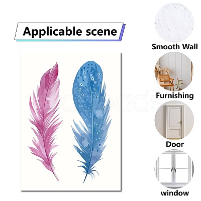 8 Sheets 8 Styles PVC Waterproof Wall Stickers DIY-WH0345-074-1