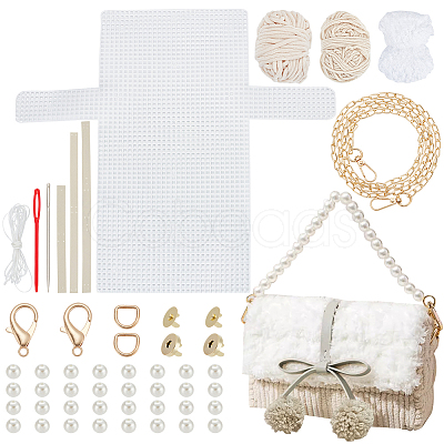 DIY Cherry Decoration Shoulder Bag Making Kits DIY-WH0304-670C-1