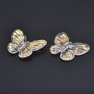 Transparent Acrylic Pendants TACR-N014-009-B01-1