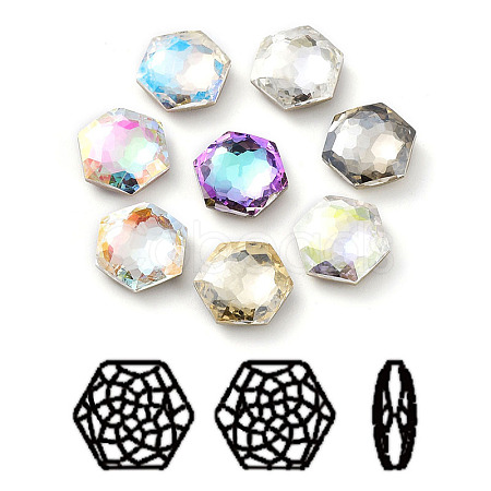 K9 Glass Rhinestone Cabochons RGLA-P035-01A-M-1