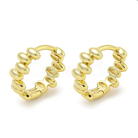 Brass Hoop Earrings EJEW-L211-010F-G-1