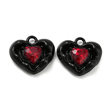 Alloy Glass Charms FIND-G061-09EB-1