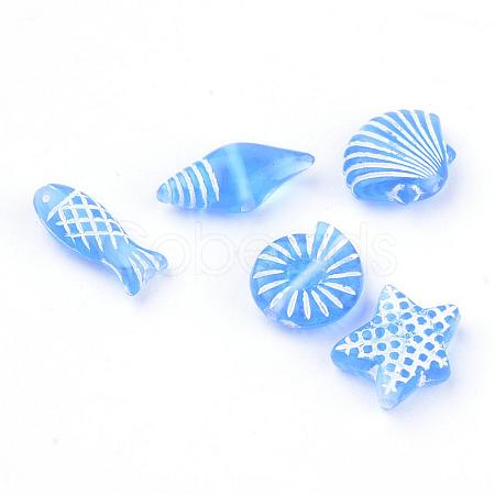 Craft Style Transparent Acrylic Charms TACR-S131-03-1