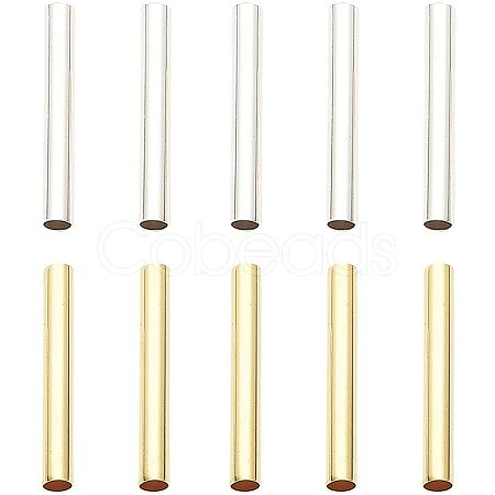 Brass Tube Beads KK-PH0036-01-1