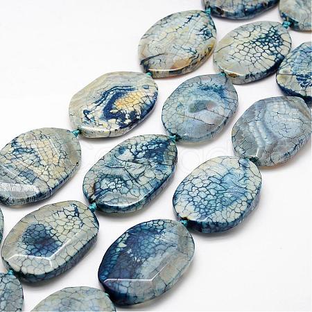 Natural Dragon Veins Agate Beads Strands G-K180-E02-1