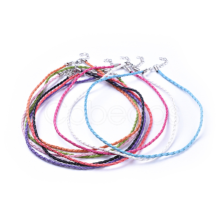 Mixed Color Imitation Leather Necklace Cords X-NCOR-R026-M-1