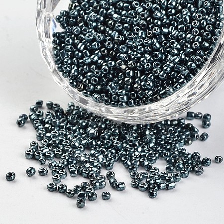 12/0 Baking Painted Glass Round Seed Beads SEED-I008-8743-1